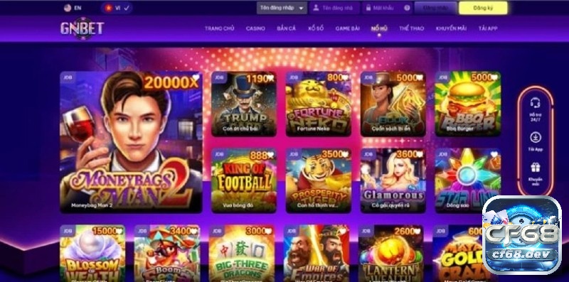 Đặc điểm nổi bật của cổng game Gbet