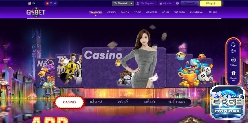 Kho trò chơi hấp dẫn của cổng game Gnbet