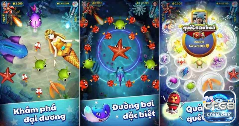 Hệ thống cá trong game iCá ZingPlay đa dạng nhằm đem lại thử thách săn lùng phức tạp cho anh em trải nghiệm 