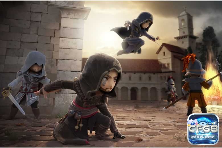 Assassin's Creed Rebellion được xây dựng theo hệ thống nhân vật chibi vô cùng mới lạ